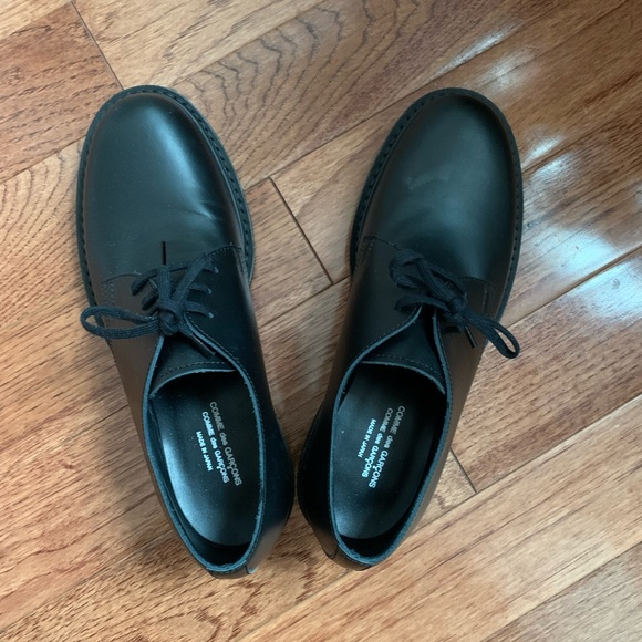 Comme des Garçons Leather Oxfords EUC - Picture 2 of 6